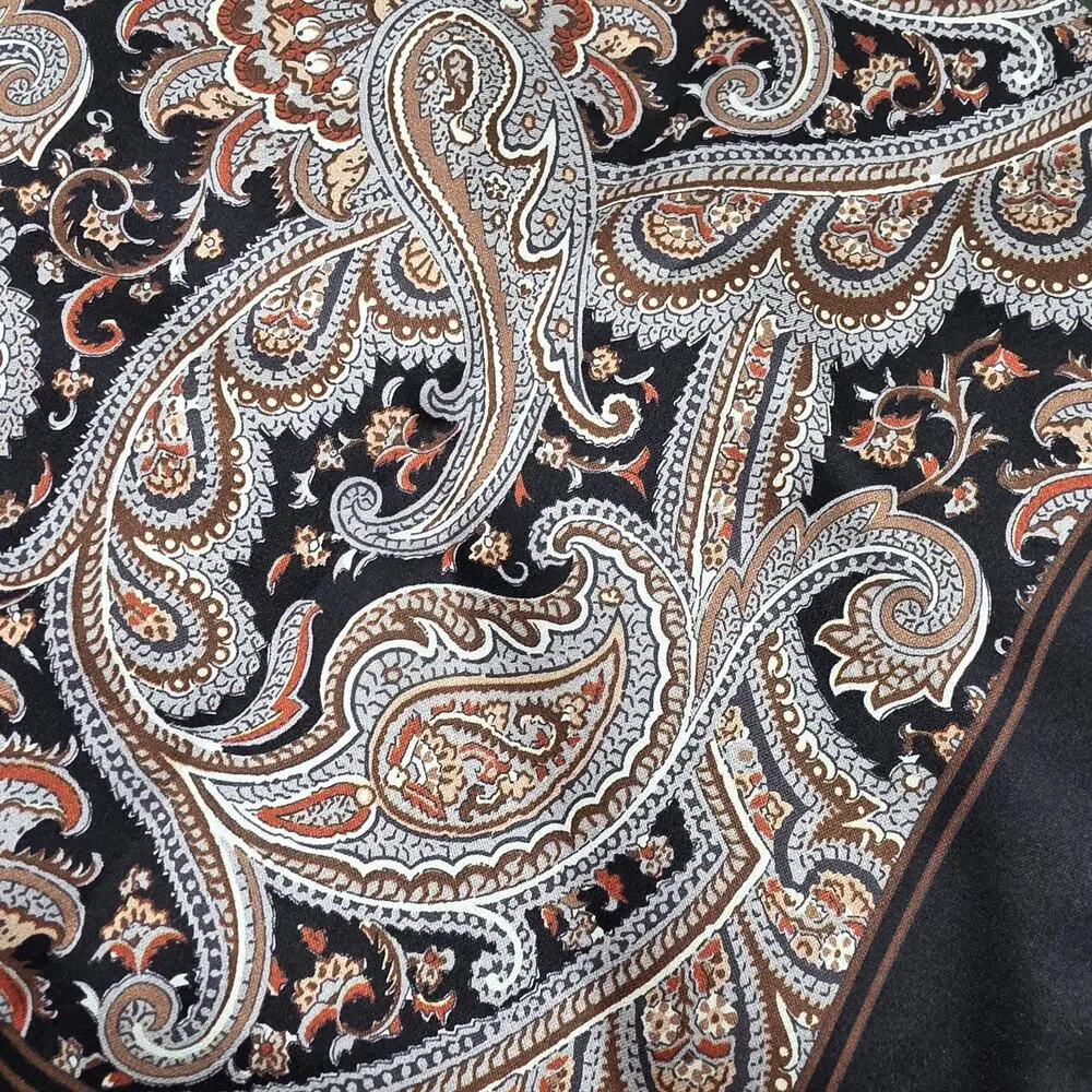 Men's Paul Fredrick 100% Silk Pocket Square Lot Milticolor Patterned Paisley